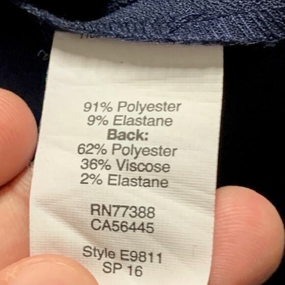 J Crew 14 Womens Navy Laser Cut Floral Dress Mini Sleeveless Classic Shift - Picture 8 of 9